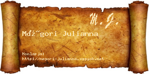 Mágori Julianna névjegykártya